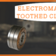 Electromagnetic toothed clutches