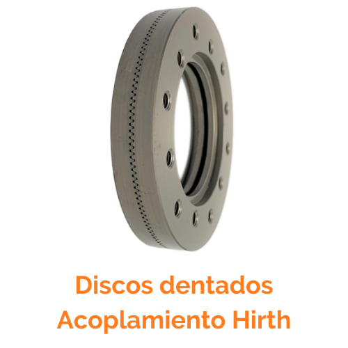 Discis dentados acomplamiento Hirth