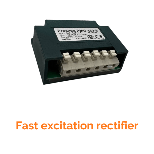 Fast excitation rectifier