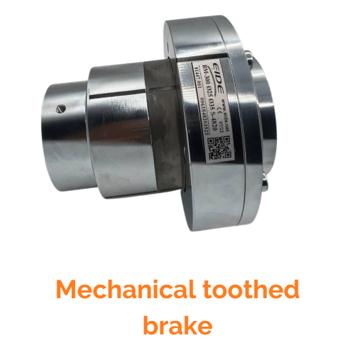 Mechanical toothed brake