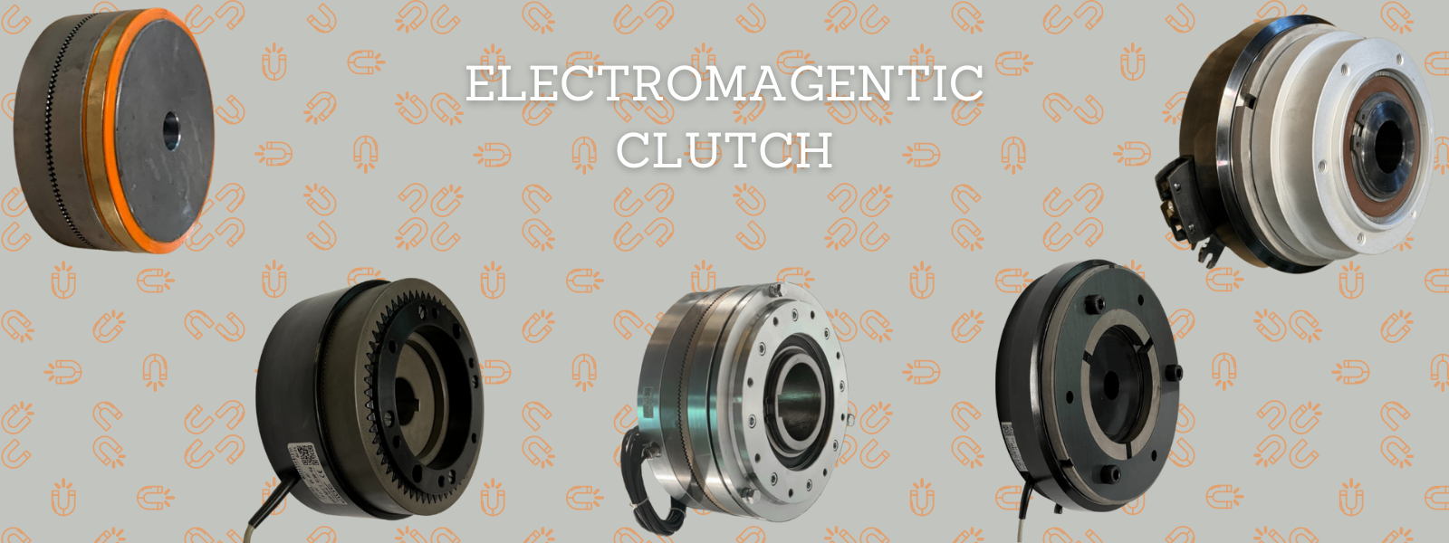 Electromagnetic and pneumatic clutches